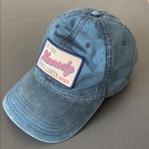 VTG Kennedy Space Center Navy Cap OS Adjustable Unisex Retro Street Casual